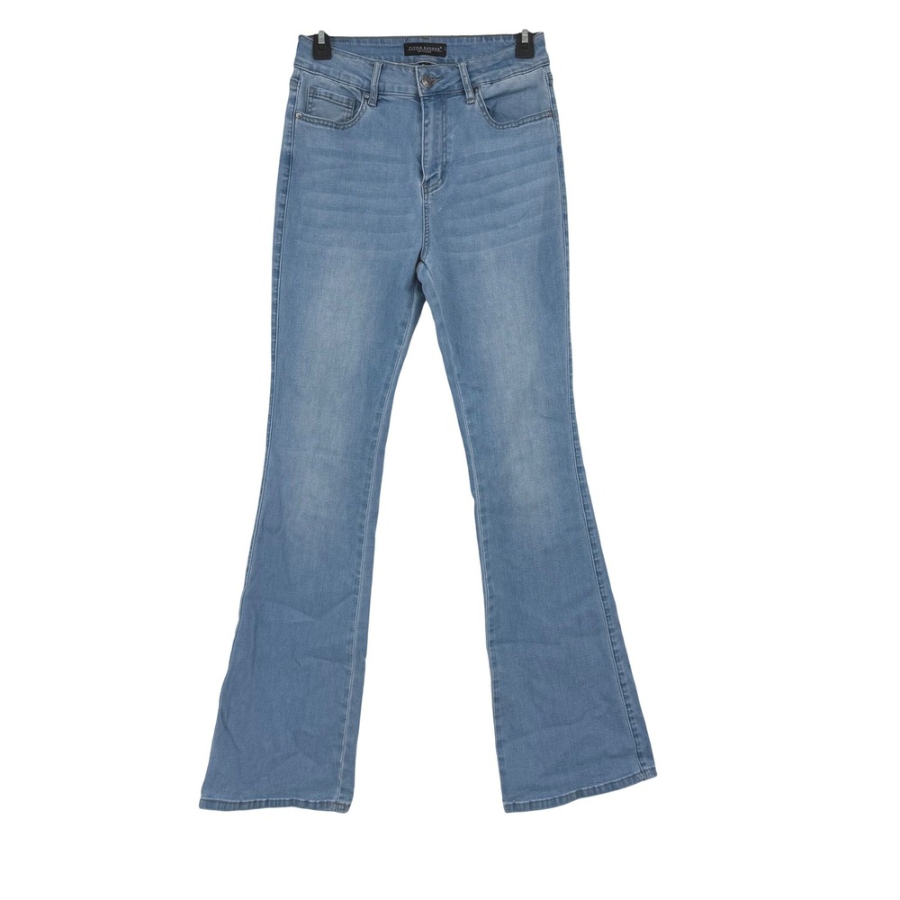 Flying Banana Flare Leg Jeans Women's 6L Blue High Rise Stretch Retro Y2K